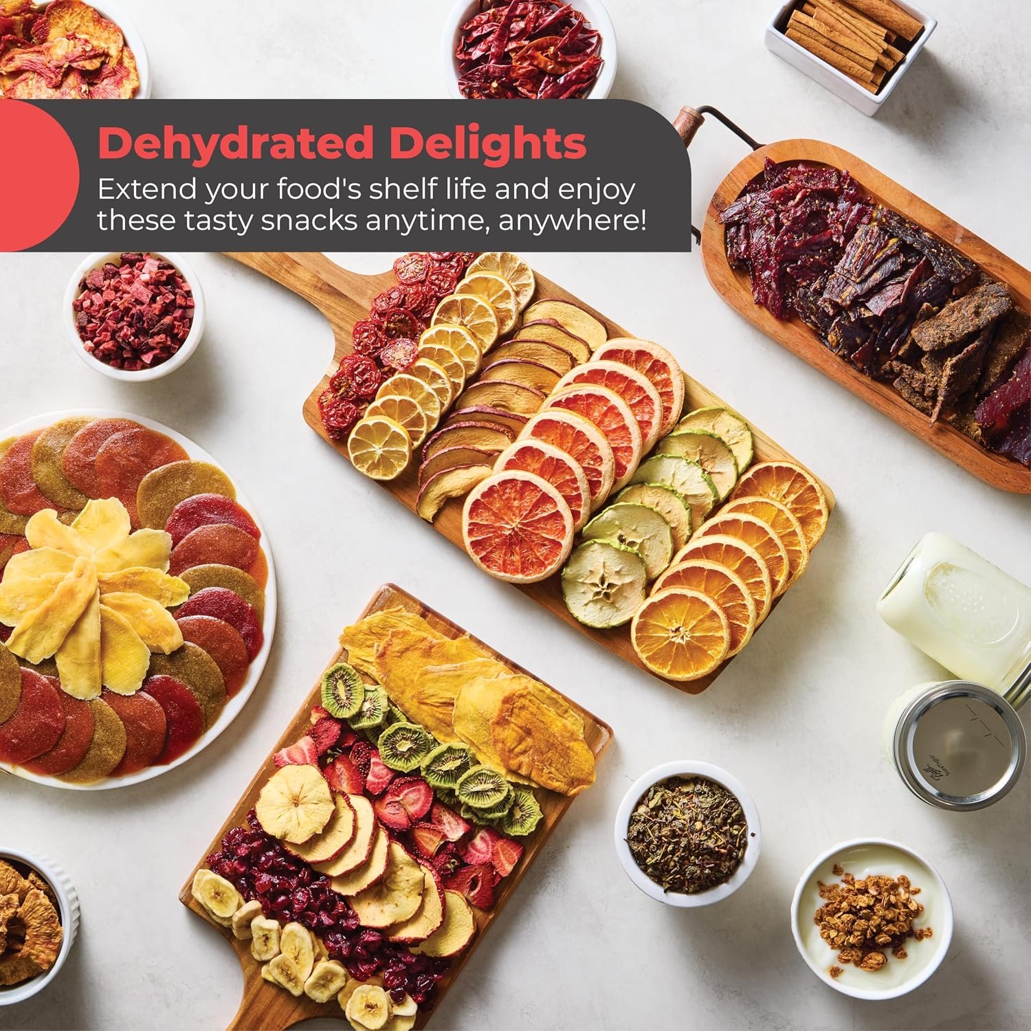 Magic Mill Premium Food Dehydrator Machine (10 Extra-Large Stainless Steel Trays) 700W Dryer for Beef Jerky, Fruits, Vegetables, Dog Treats, 48 Hour Digital Timer - 95°-167° Temperature Control - Image 6