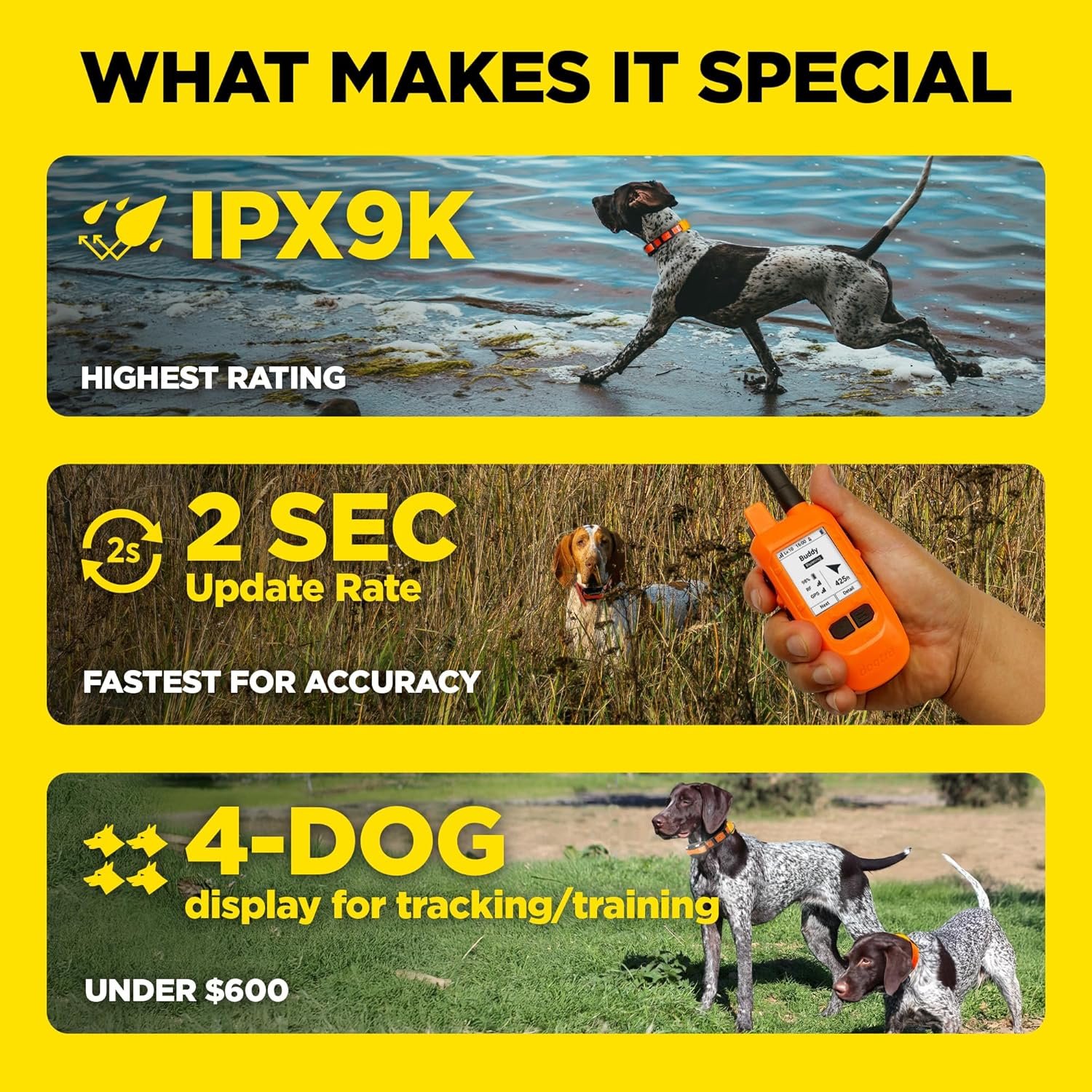 Dogtra PATHFINDER2 Compass Handheld Only - Live GPS Dog Tracking & Training E-Collar Remote (Requires Receiver), Built-in 2" LCD, No Subscription Required, 4 or 9-Mile Range, Expandable to 21 Dogs - Image 5
