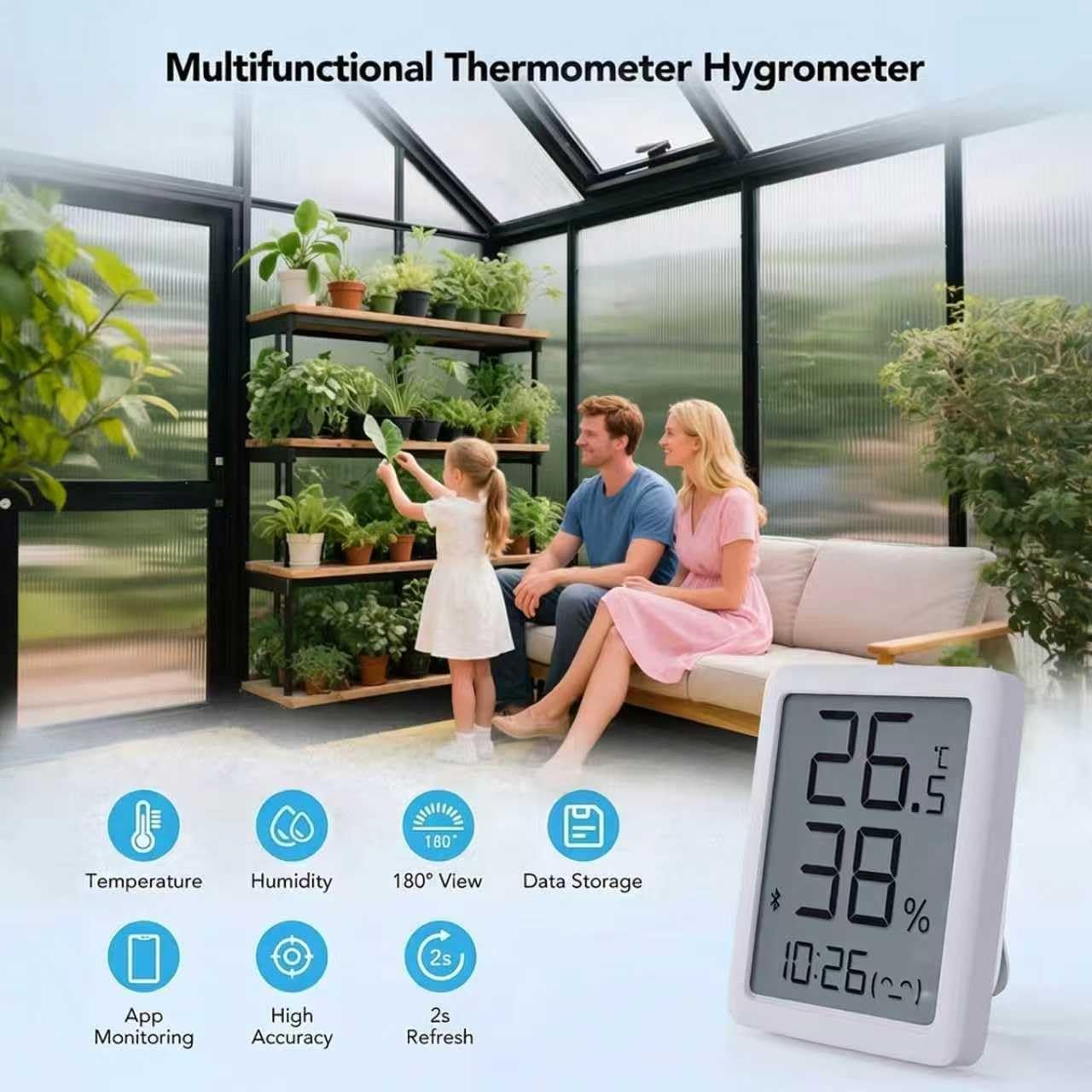 12x12 FT T-Shape Greenhouses, Polycarbonate Green House with UV Protection - Image 4