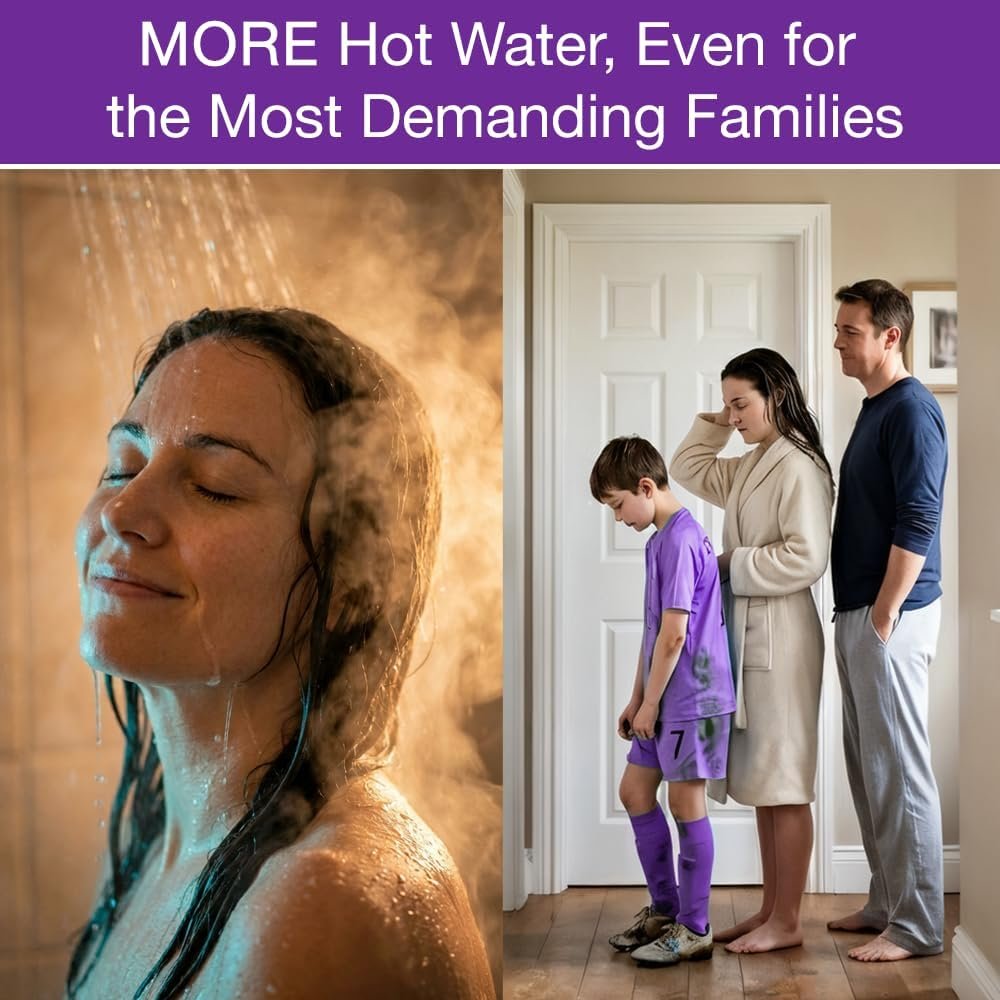 Rheem RTG Series 7.0 GPM Liquid Propane Tankless Water Heater Indoor | 160,000 BTUs High Efficiency On Demand, Continuous Hot Water | Non-Condensing - Image 9