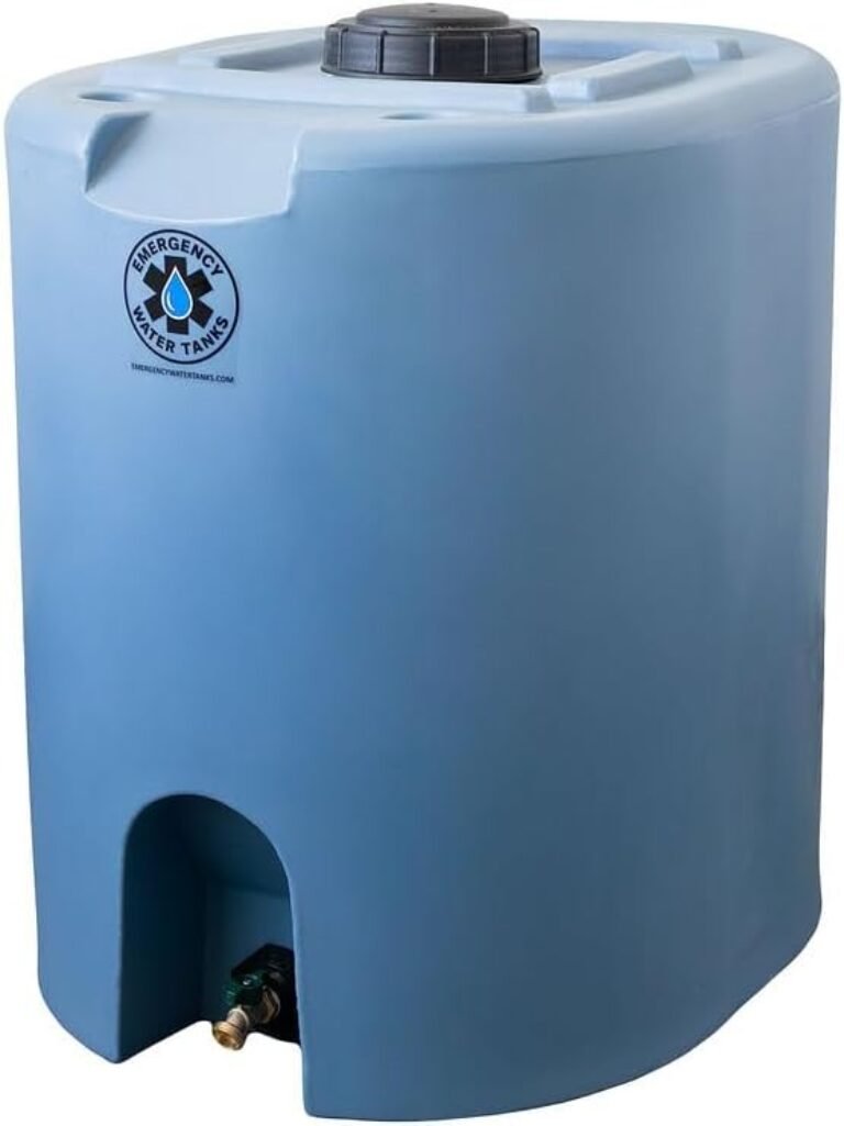 55 Gallon Stackable Emergency Water Storage Tank – Food Grade BPA-Free Water Container for Long-Term Home Preparedness