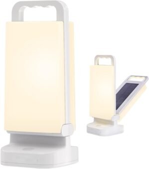 Solar Camping Lantern, Rechargeable...