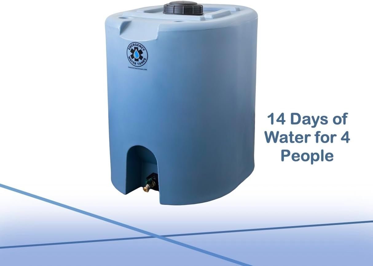 55 Gallon Stackable Emergency Water Storage Tank – Food Grade BPA-Free Water Container for Long-Term Home Preparedness - Image 2