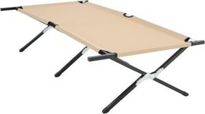 OLIXIS Camping Cot, Folding Cot, Gu...