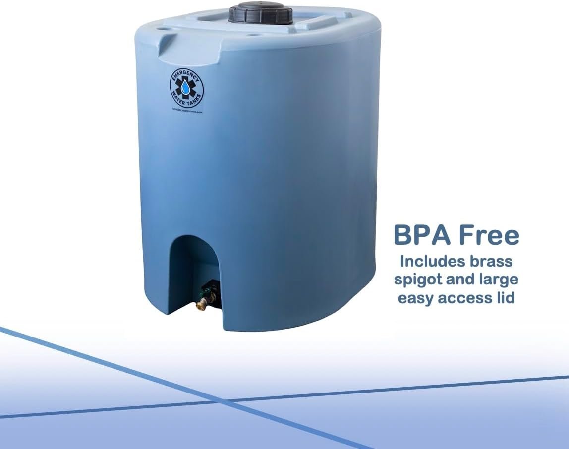 55 Gallon Stackable Emergency Water Storage Tank – Food Grade BPA-Free Water Container for Long-Term Home Preparedness - Image 7