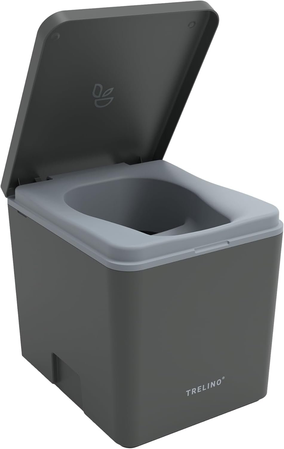 TRELINO Composting Toilet Evo M, Portable Toilet for Camping & Outdoor, Odorless, 1.3 gal & 2.1 gal Capacity, 13 x 15.4 x 14.2 inches