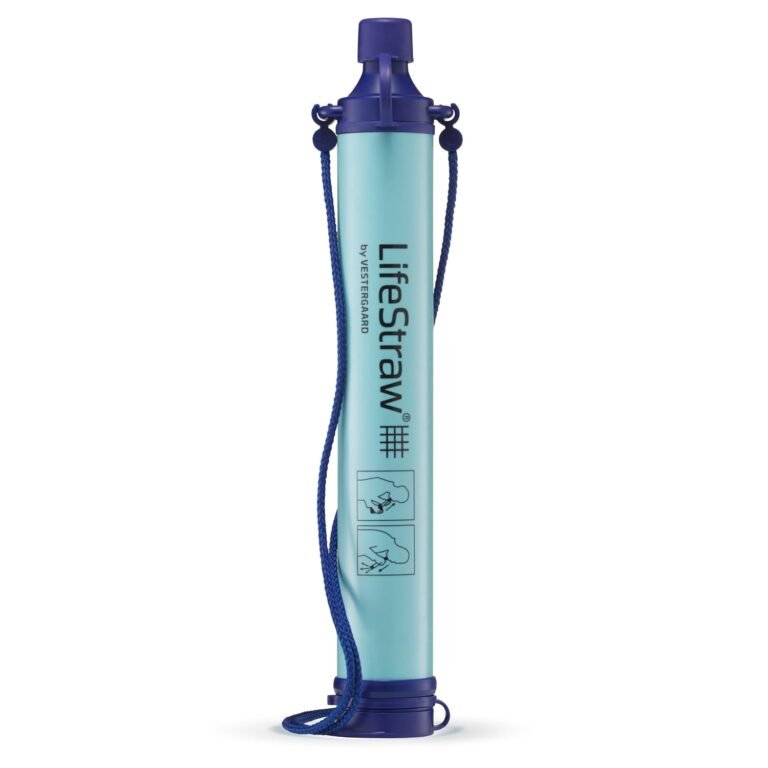 LifeStraw Personal Water Filter for Hiking, Travel and Emergency, Blue, 1PK