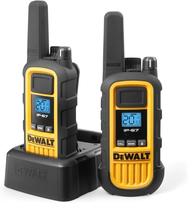 DEWALT DXFRS800 FRS Walkie Talkies, 2W, IP67 Waterproof, 2 Pack