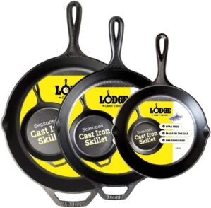 Lodge Pre-Seasoned Cast Iron Skille...