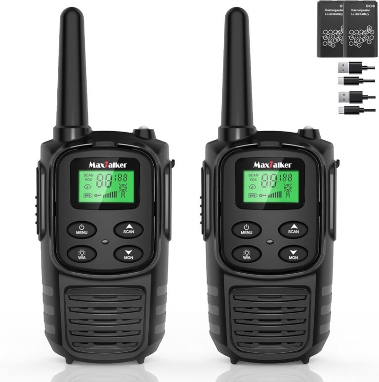 Walkie Talkies Long Range for Adults, Rechargeable FRS Two-Way Radio, 2Pack