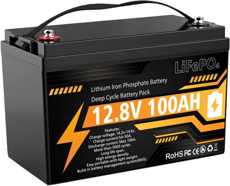 12V 100Ah LiFePO4 Lithium Battery Group 31 Deep Cycle for RV Trolling Motor