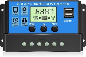 30A PWM Solar Charge Controller, 12...