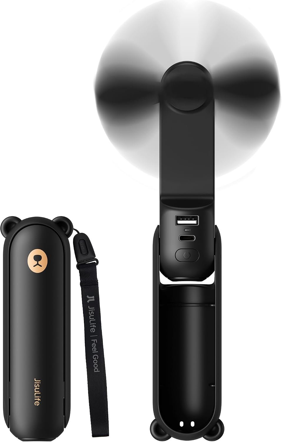 JISULIFE 3 IN 1 Portable Fan with Power Bank & Flashlight Featured