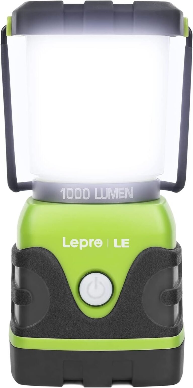 Lepro 1000LM Battery Powered LED Camping Lantern with 4 Light Modes, Green