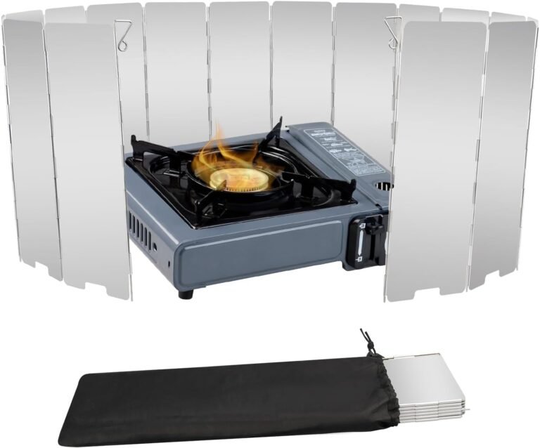 16 Plates Aluminum Stove Windshield with Drawstring Bag