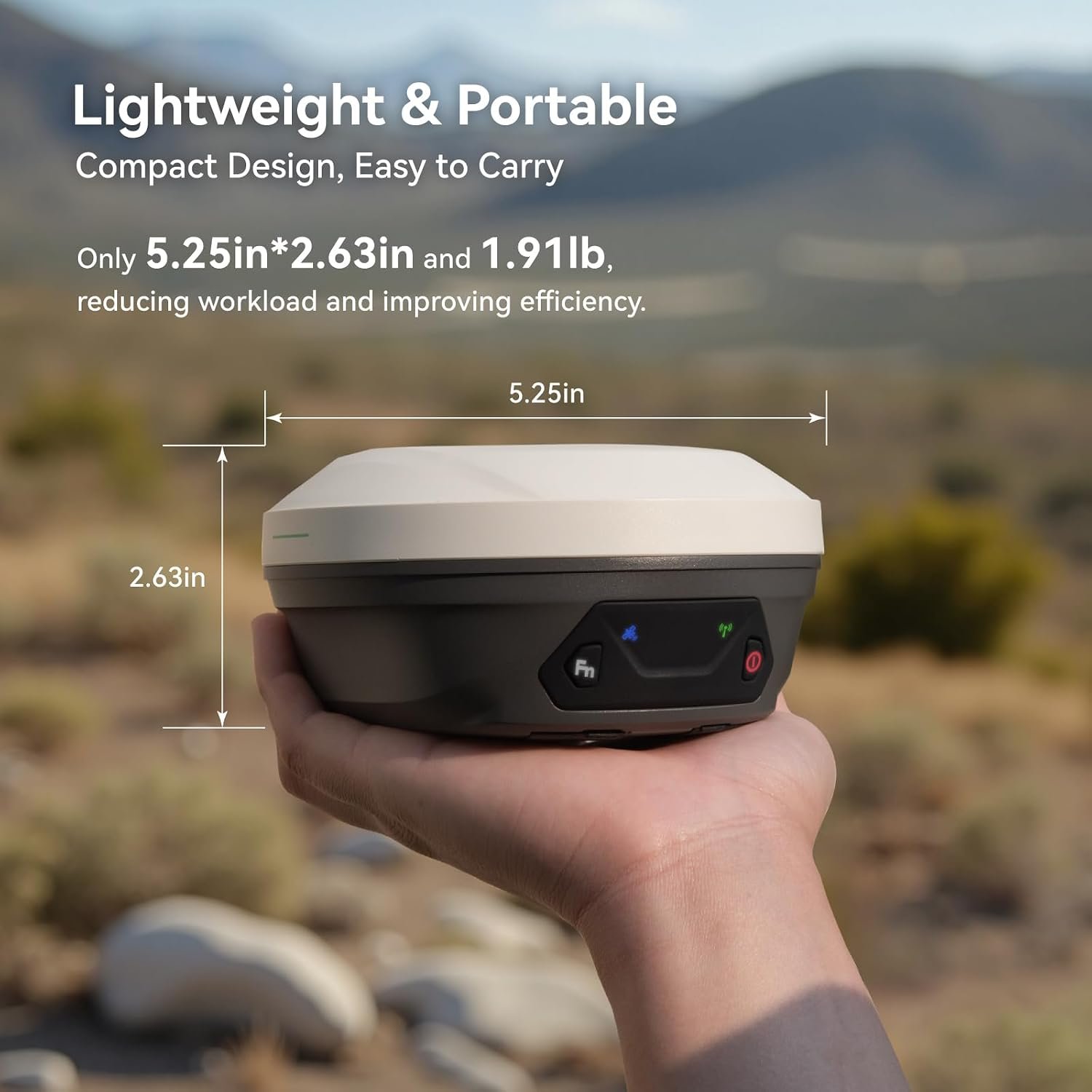 E1 Lite GNSS RTK Surveying Equipment, RTK GNSS GPS with IMU Rover & Base, GPS RTK Handheld Collector with Software, 1cm Accuracy, 1408 Channels, 60° Tilt Survey, 10-15km UHF Range - Image 8