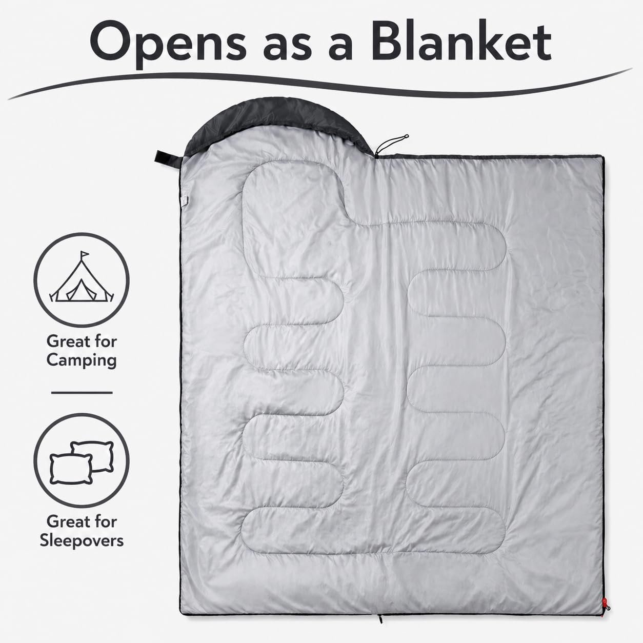 Sleeping Bags for Adults & Kids - Lightweight Camping Sleeping Bag - Image 3
