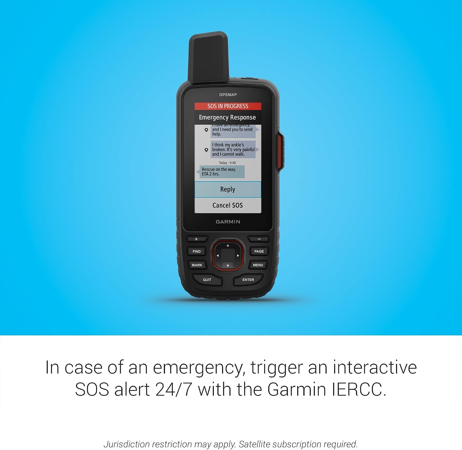 Garmin GPSMAP 67i Rugged GPS Handheld with inReach® Satellite Technology, Two-Way Messaging, Interactive SOS, Mapping (Renewed) - Image 5