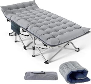 Slsy Folding Camping Cot for Adults...