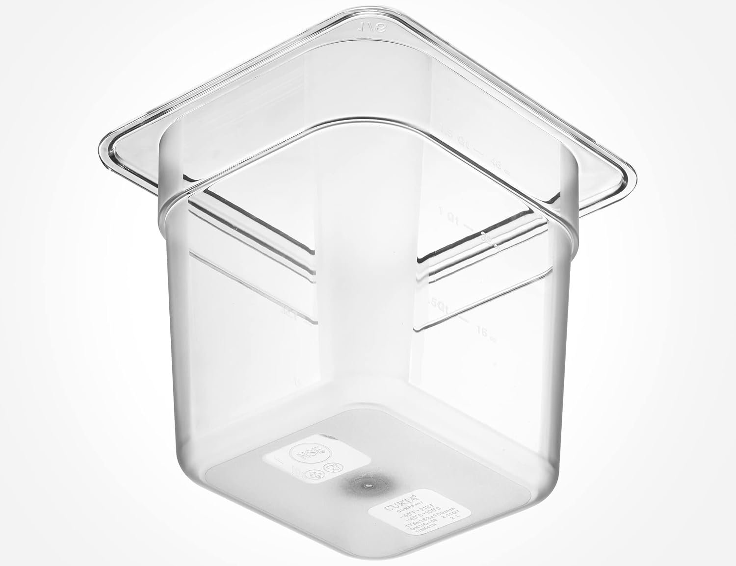 CURTA 6-Pack 1/6 Size 6" Deep NSF Polycarbonate Food Pans | Dishwasher & Freezer Safe Clear Container for Prep Tables, Buffet, Salad Bar, Commercial & Home Kitchen - Image 9