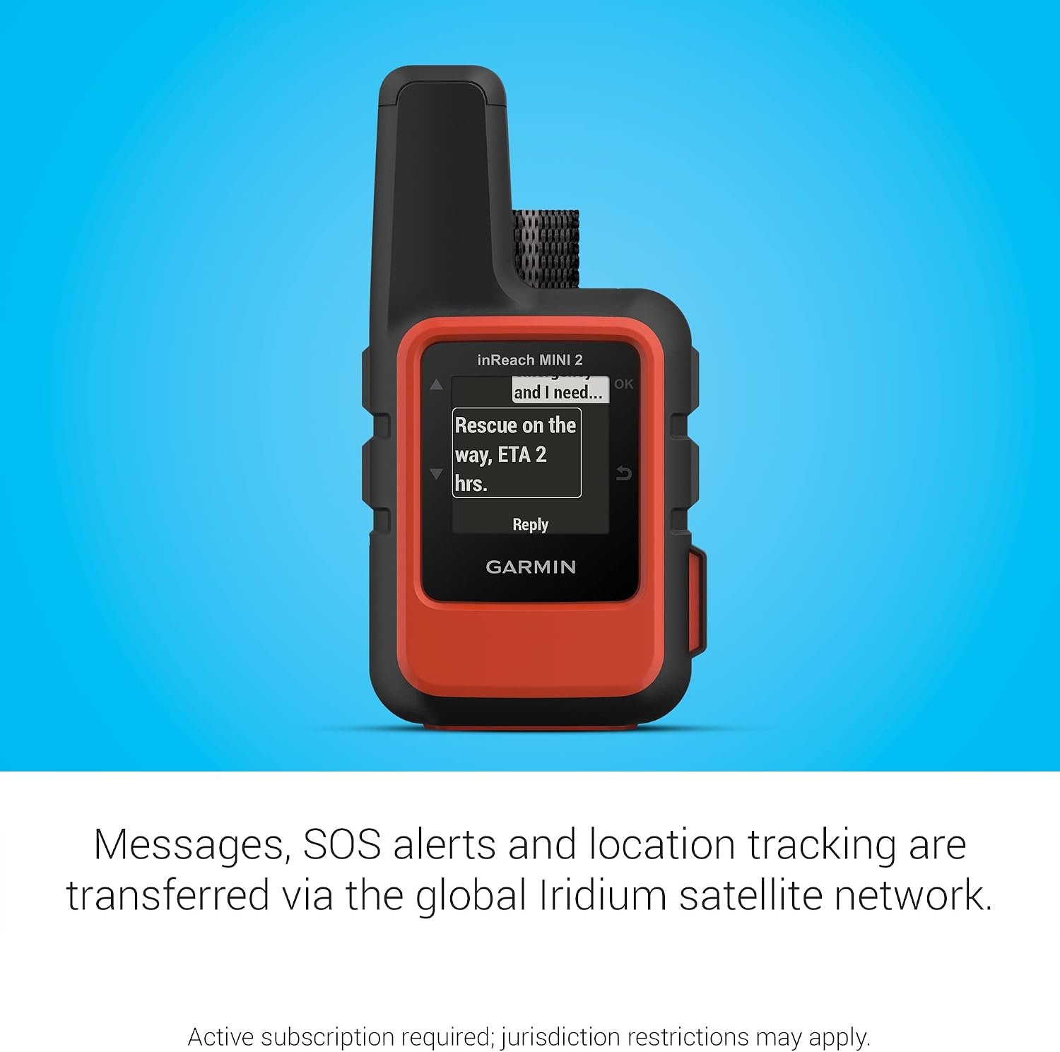Garmin inReach® Mini 2, Satellite Communicator, Orange - Image 9