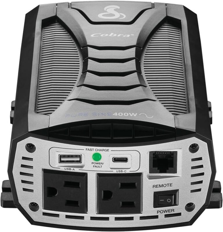 Cobra PURE SINE 400W Power Inverter, Portable, 400 Watt Car Charger