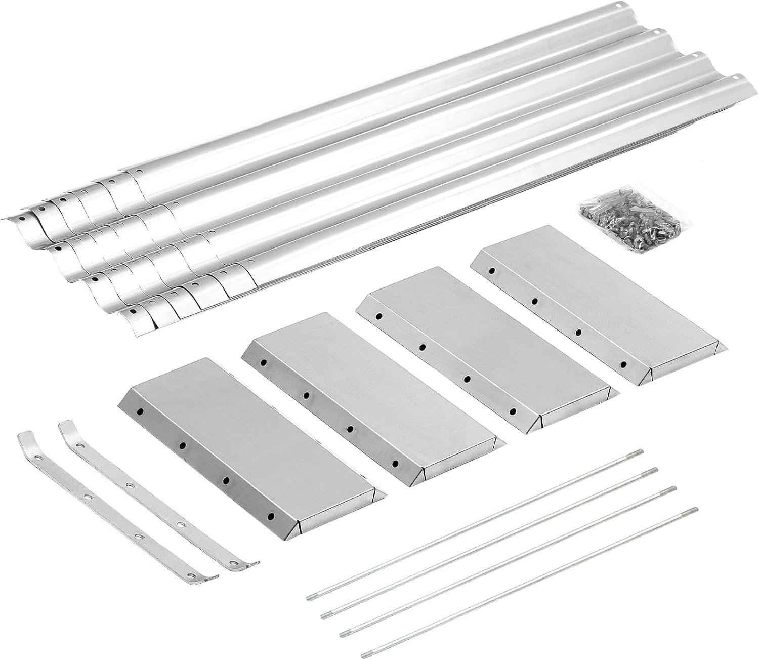 Land Guard 3 Pack 8×4×1ft Galvanized Metal Raised Garden Bed, Metal Planter Kit Box Outdoor for Deep-Rooted Vegetables, Flowers, Green and Herbs, Silver - Image 4