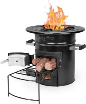 Onlyfire Cast Iron Rocket Stove –...