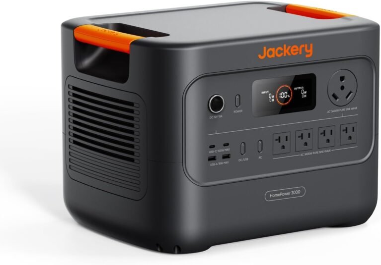 Jackery HomePower 3000 Portable Power Station, 3072Wh, 3600W AC Output