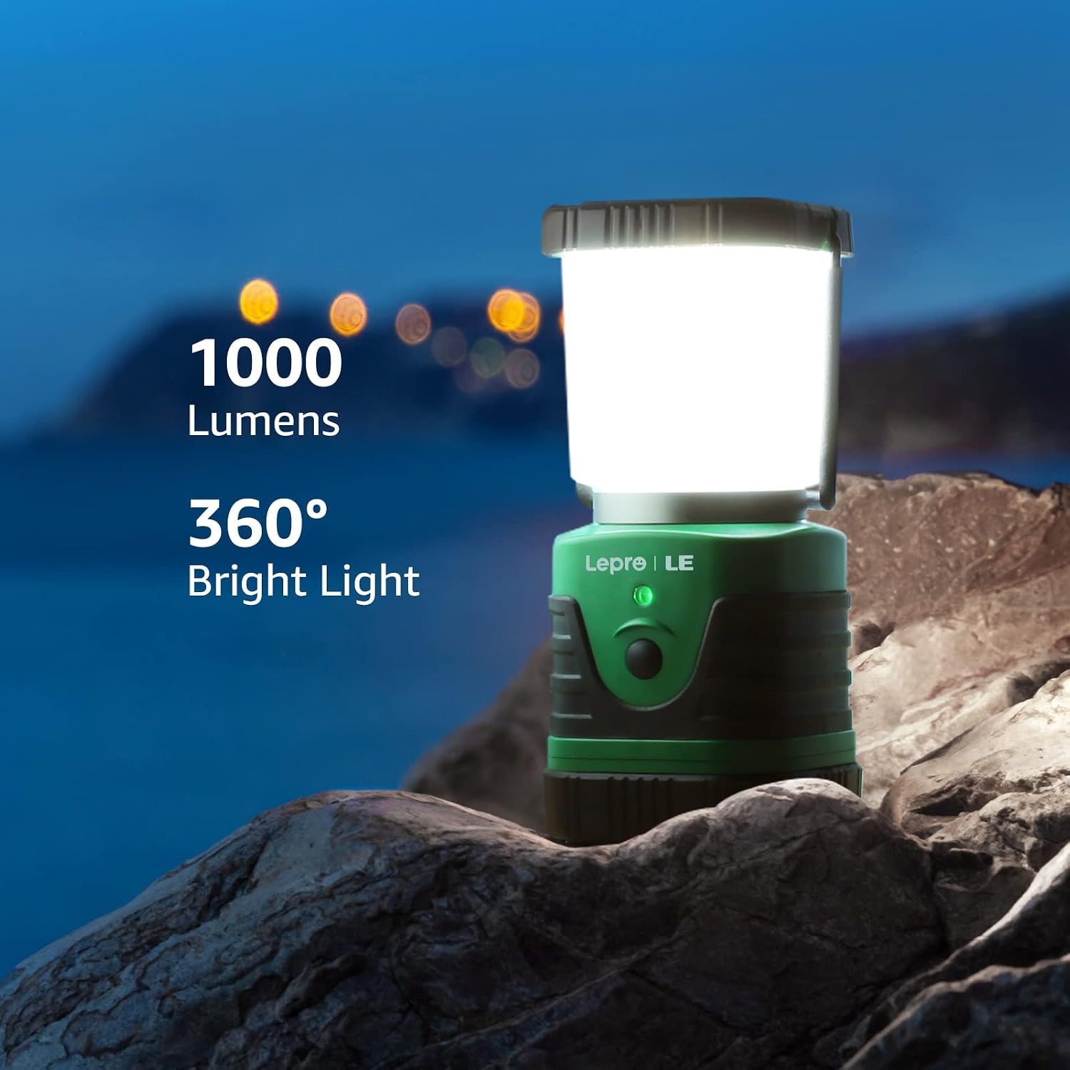 Lepro 1000LM LED Camping Lantern Rechargeable, 4400mAh, 4 Light Modes - Image 7