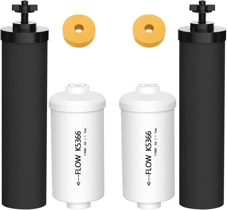 Gravity Water Filters for Berkey Water Filter Replacement, Replacement for BB9-2® Black Filter & for PF-2® Fluoride Filters Combo Packs,Compatible with Berkey Gravity Water Filter System,NSF 42