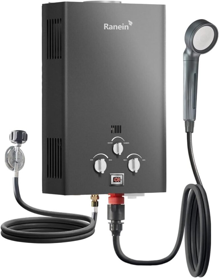 Ranein 8L Propane Tankless Water Heater, 2.11 GPM, 48,000 BTU, Outdoor