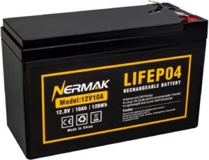NERMAK 12V 10Ah Lithium LiFePO4 Dee...