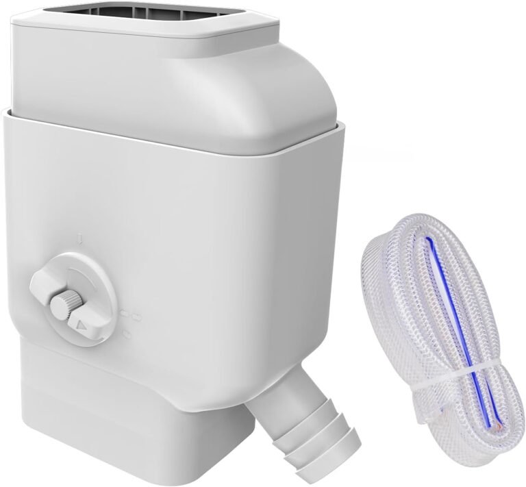 Prestantious Gutter Downspout Diverter with Built-in Filter Screen,White