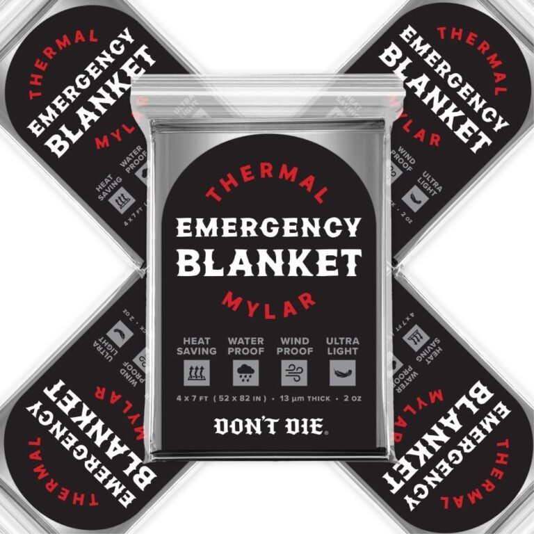 Emergency Blanket – 5 Pack – Thermal Mylar Foil Space Blankets