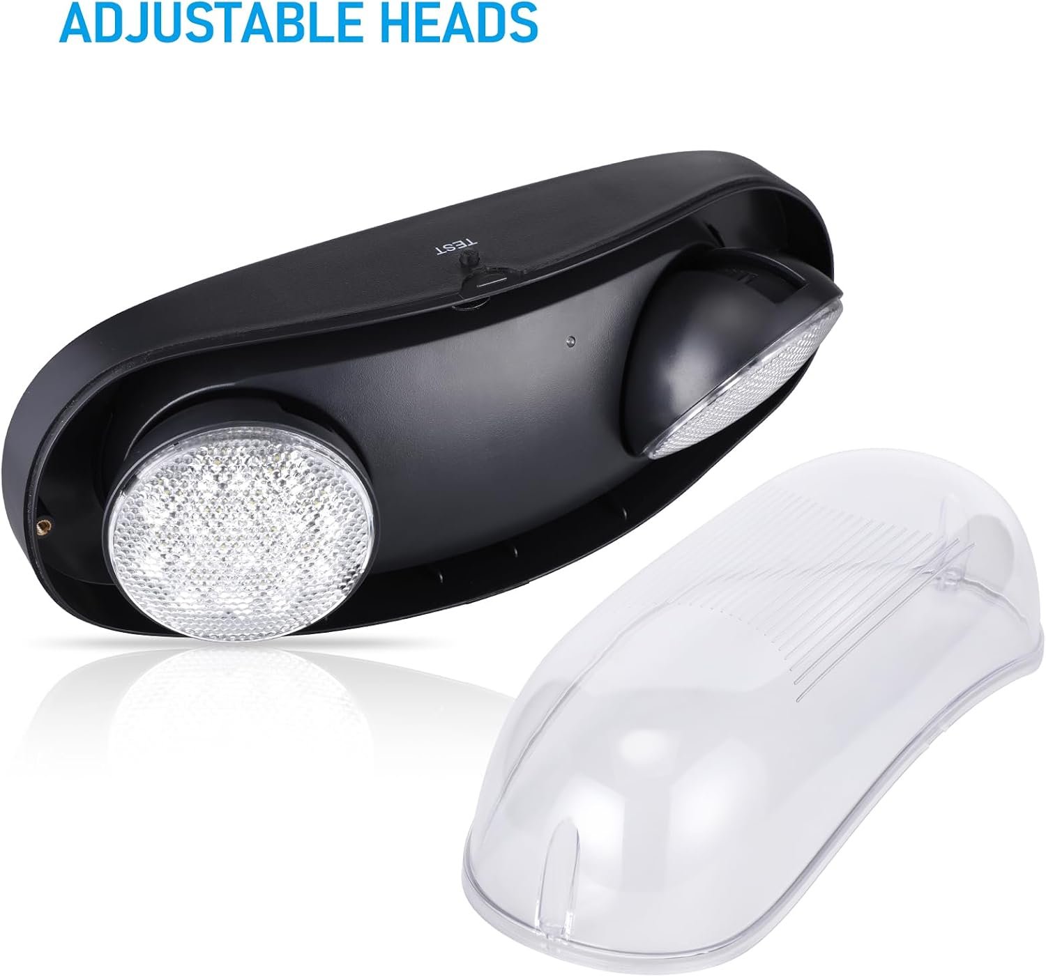 LEONLITE 2-Pack Wet Location LED Emergency Lights IP65 Waterproof Black - Image 6