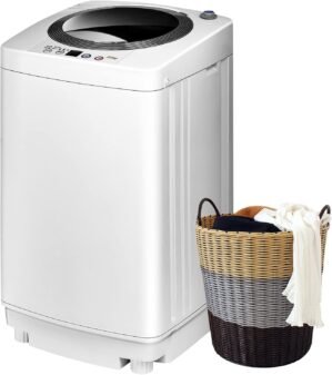 COSTWAY Portable Washing Machine, 8...