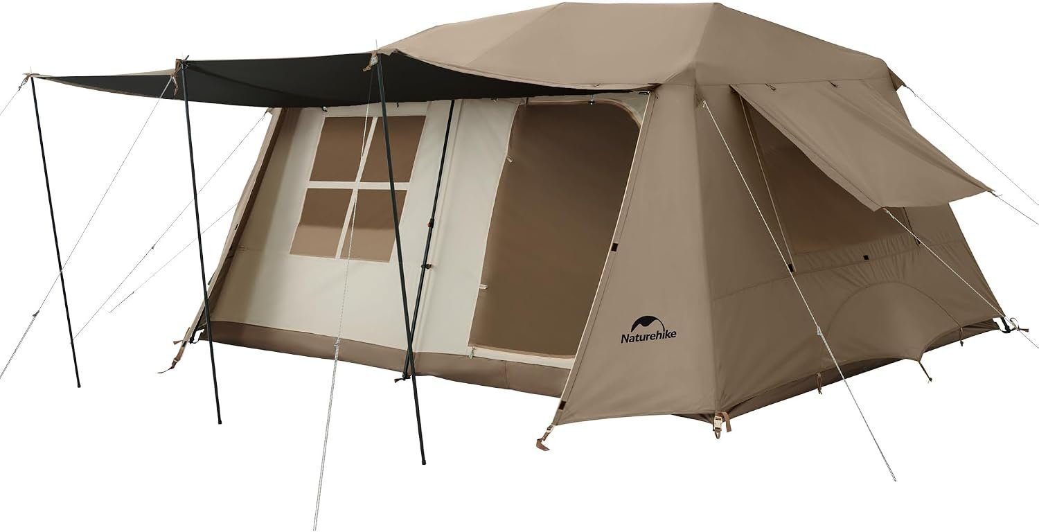 Naturehike Village Instant Tent, 4 Person 8 Person Camping Tent with Full Rainfly, Waterproof Large Cabin Tents for Car Camping - Image 9