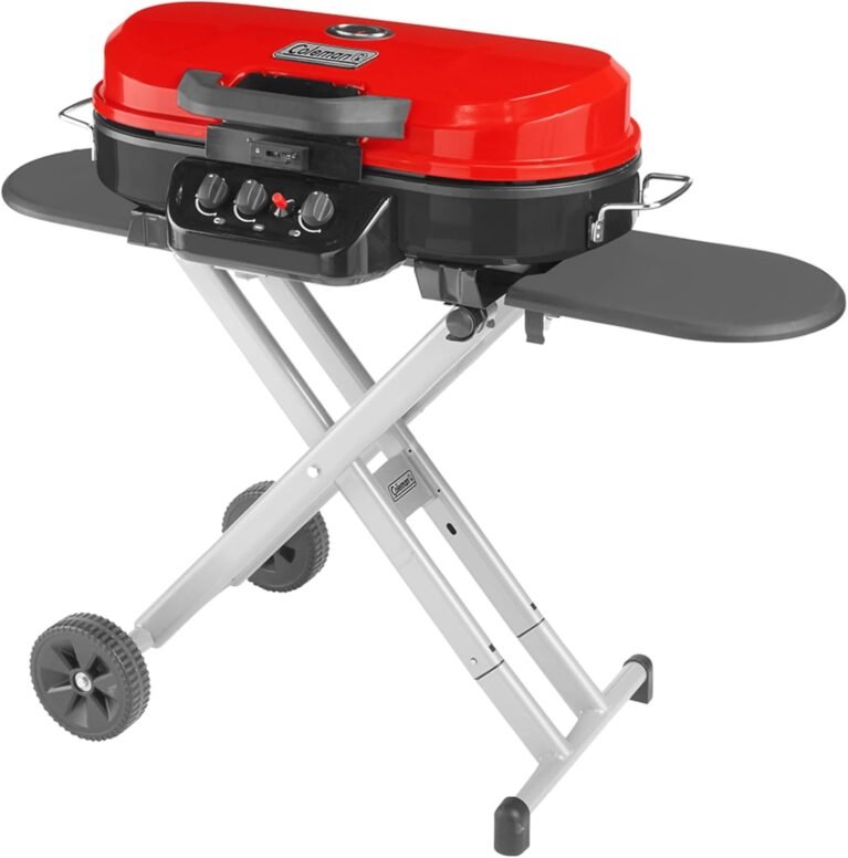 Coleman RoadTrip 285 Portable Propane Grill, 3 Burners, Red