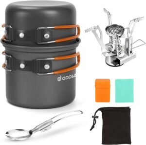Odoland Camping Cookware Mess Kit, ...