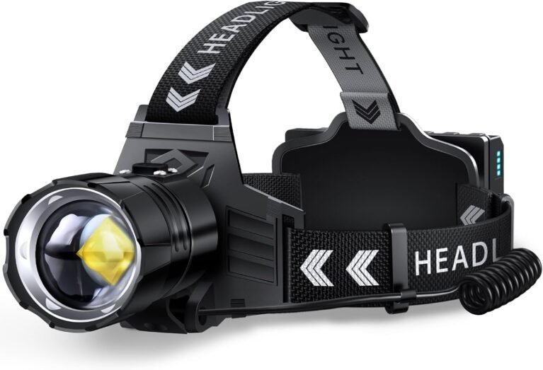 FINICO Rechargeable LED Headlamp 99000 High Lumens,95 Hours Long Lasting