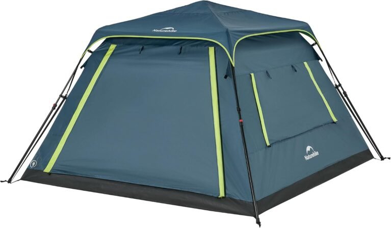 Naturehike Cape Lite 4-6 Person Camping Tent, Easy Setup in Seconds Instant Cabin Tents for Family Camping & Hiking