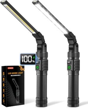 2Pack Magnetic Rechargeable LED Wor...