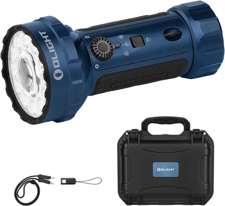 OLIGHT Marauder Mini 2 High Lumen Flashlight 5 Lighting Modes Midnight Blue