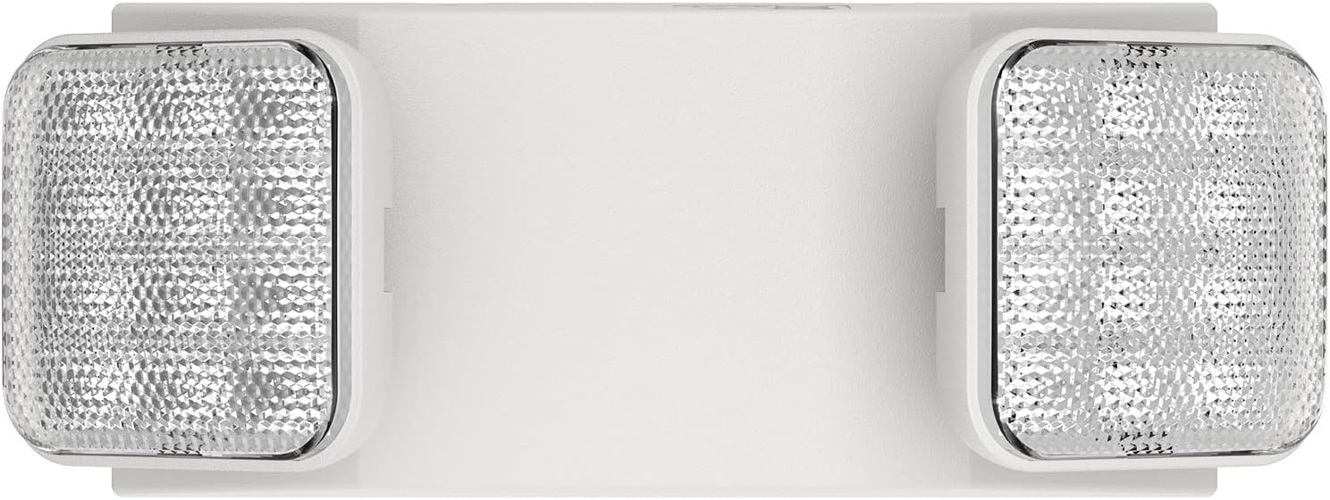 1 Pack LED Emergency Lights for Business, with Battery Backup, Two Head Adjustable LED Emergency Square Lighting for Home, UL 924 Certified-Emergency Lighting Fixture.