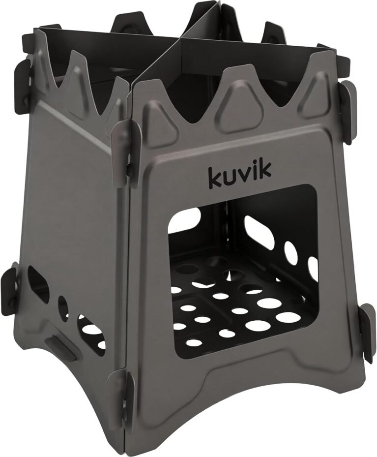 Kuvik Titanium Wood Stove - Ultralight and Compact Stove for Backpacking
