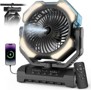 Camping Misting Fan, 24000mAh Porta...