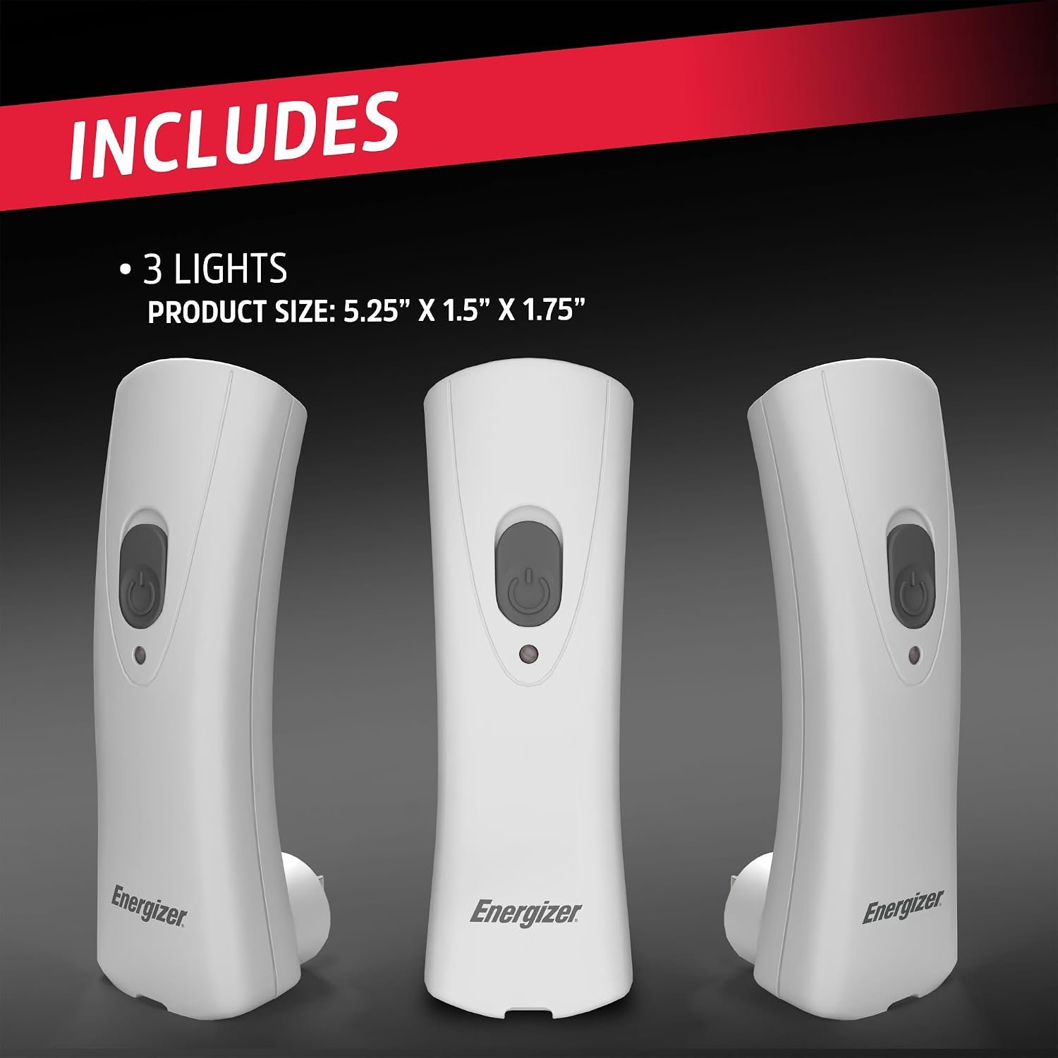 Energizer Auto-On LED Flashlights Rechargeable (3-Pack) for Home Power Failure, Plug in LED Flashlight for Power Outage, Night Light, Hurricane Preparedness - Image 8
