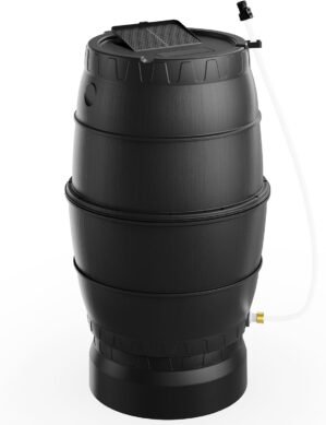 45 Gallon Rain Barrel with Stand fo...
