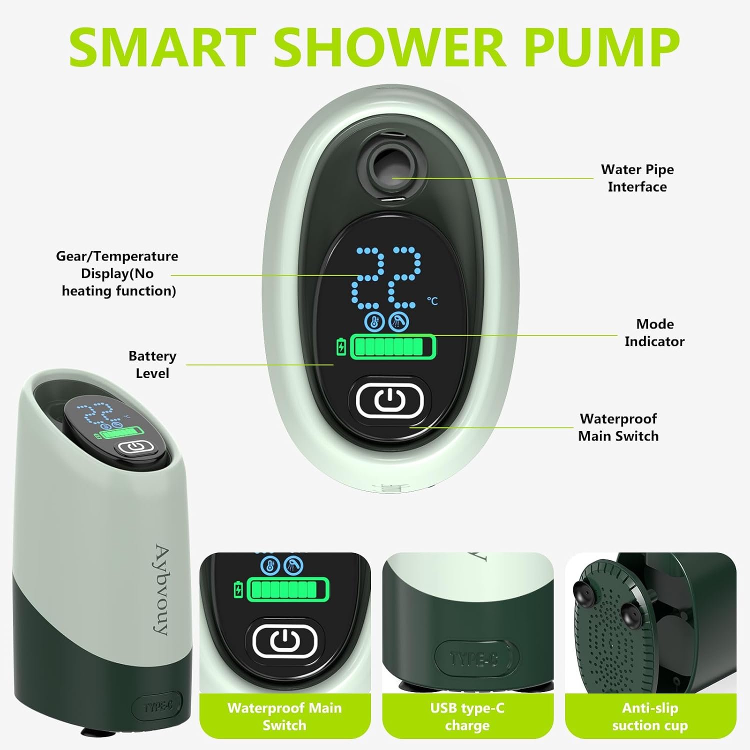 Portable Shower for Camping,Camp Shower Rechargeable,Camping Shower - Image 6